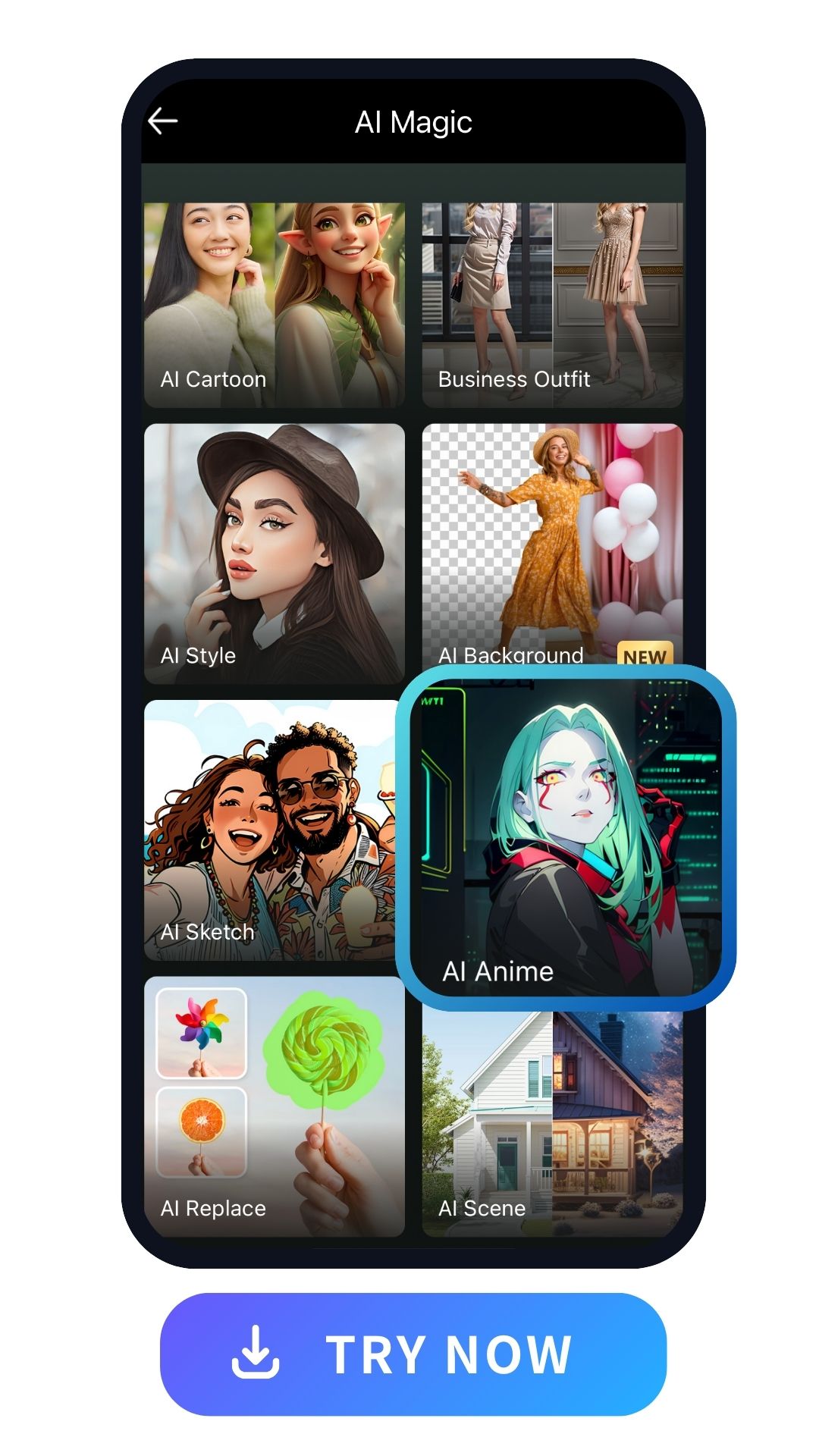 PhotoDirector App - AI Magic features